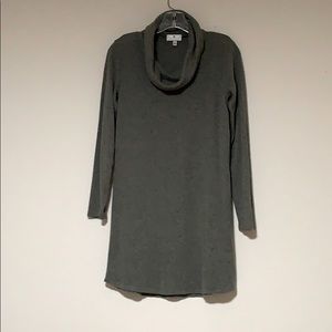 Socialite Green sweater dress long sleeves